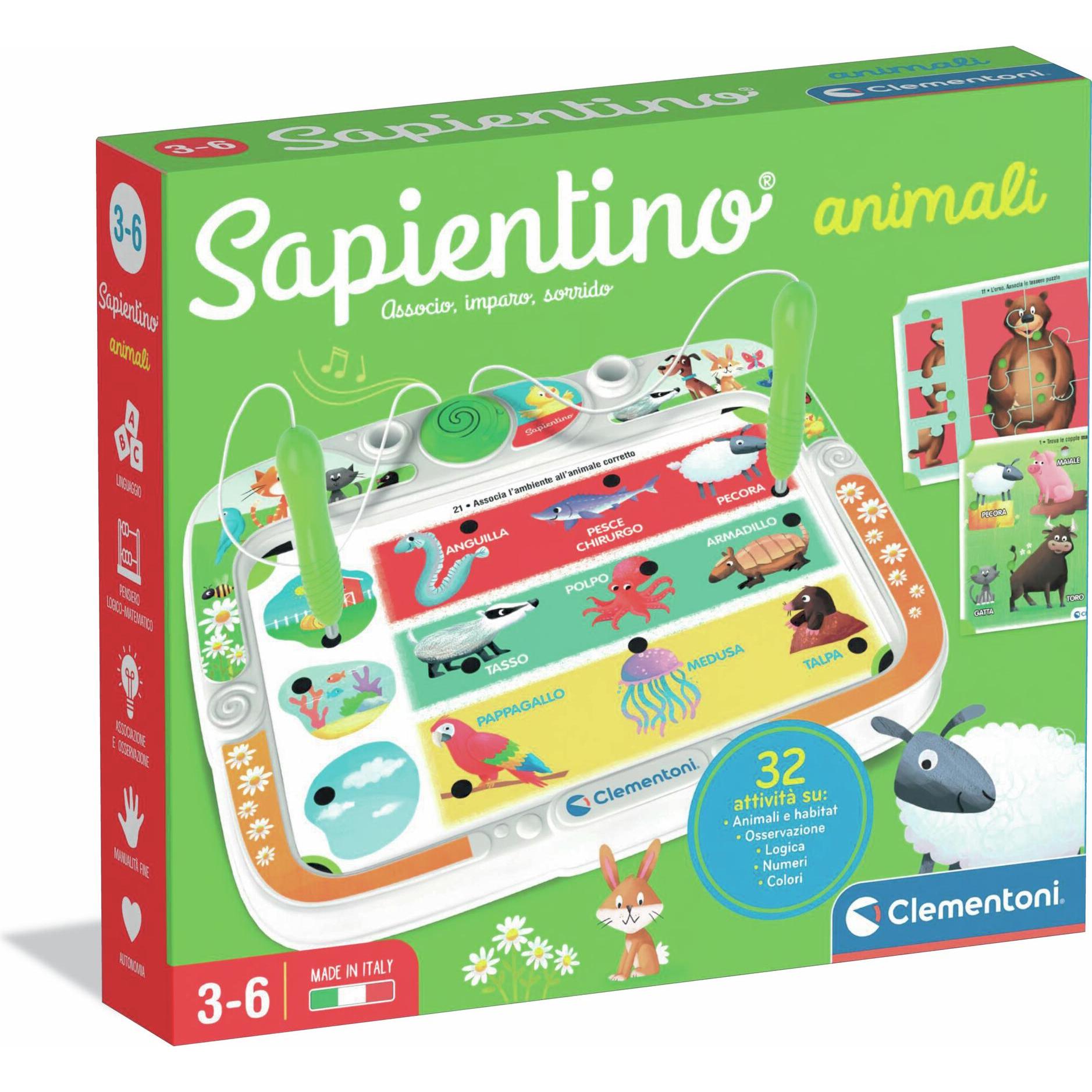 Clementoni Multicolore Sapientino Animali (Tedesco)