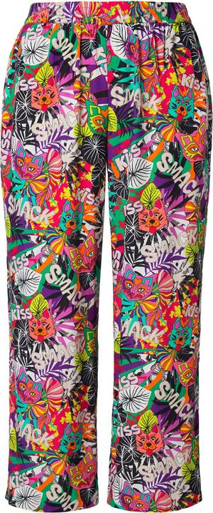 Produktbild Angel of Style Hose, gerades Bein, Blätter-Muster, Elastikbund (52)