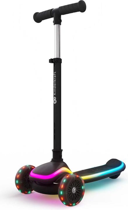 Produktbild KinderKraft Three-wheeled LED scooter black