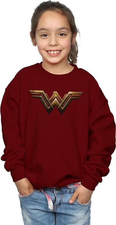 Produktbild Justice League Movie Wonder Woman Emblem Sweatshirt Mädchen (140, 146)