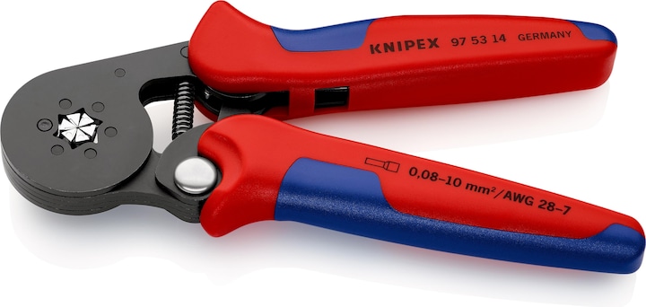 Actual product image Knipex Self-Adjusting Crimping Pliers for wire ferrules (180 mm)
