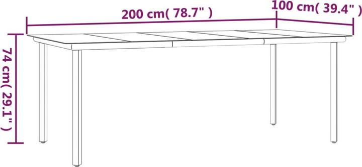 Produktbild vidaXL Garten Essgruppe