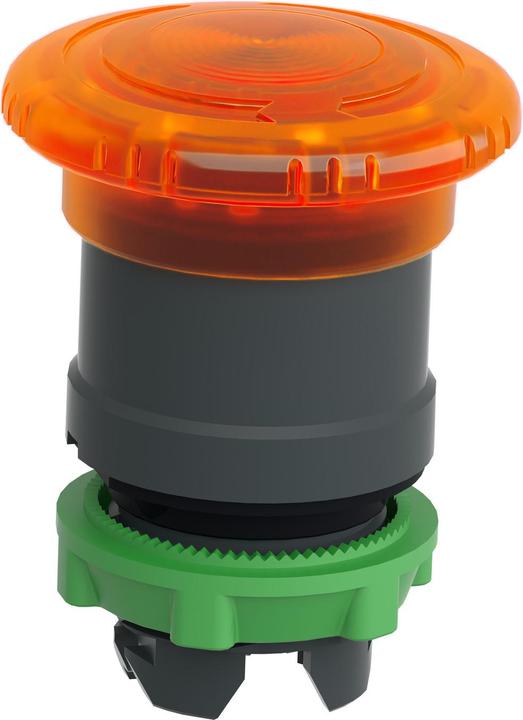 Produktbild Schneider Electric Leuchttaster Pilzkopf orange rund IP66