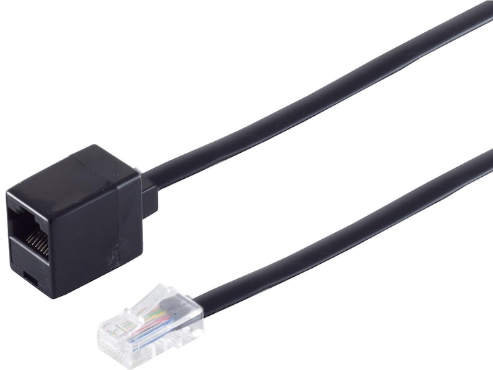 Actual product image Shiverpeaks S/CONN maximum connectivity Modular RJ ISDN telephone extension western plug 8/8 to western copper