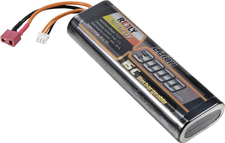 Image du produit Reely Modèle de fabrication bloc-batterie (LiIon) 7,4 V 3000 mAh Nombre d'éléments : 2 15 C Stick Hardca (7.40 V, 3000 mAh)