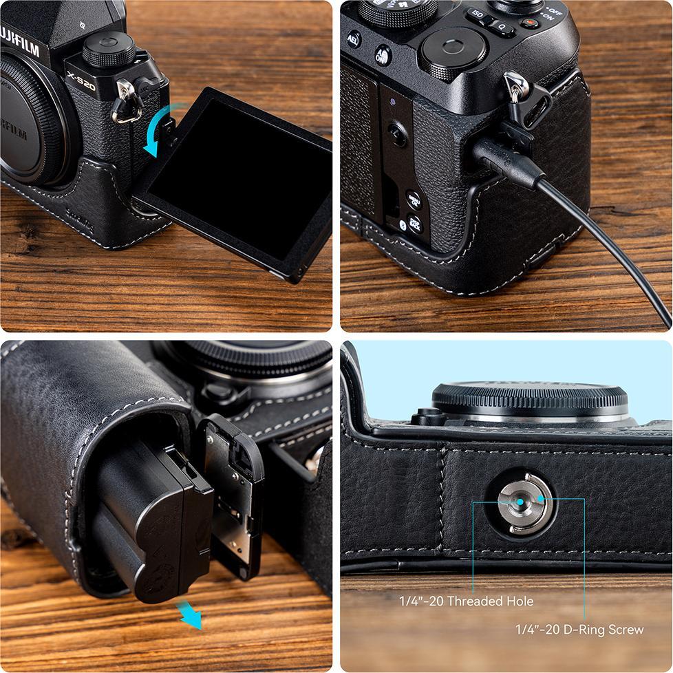 Thumbnail - SmallRig 4232 Leather Case for FUJIFILM X S20 (Kamera Schultertasche, 1.77 l), Kameratasche, Schwarz