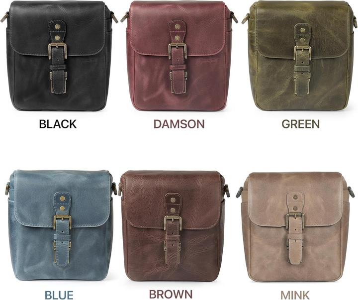 Produktbild MegaGear Borsa Messenger per Fotocamera in Vera Pelle (Kamera Schultertasche)