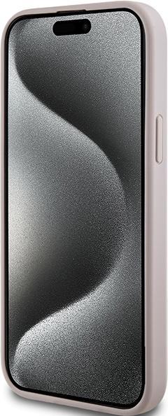 Produktbild Guess GUHMP14SG4GFRP iPhone 14 / 15 / 13 6.1" różowy/pink hardcase 4G Collection Leather Metal Logo (Apple iPhone 14, Apple iPhone 13, Apple iPhone 15)