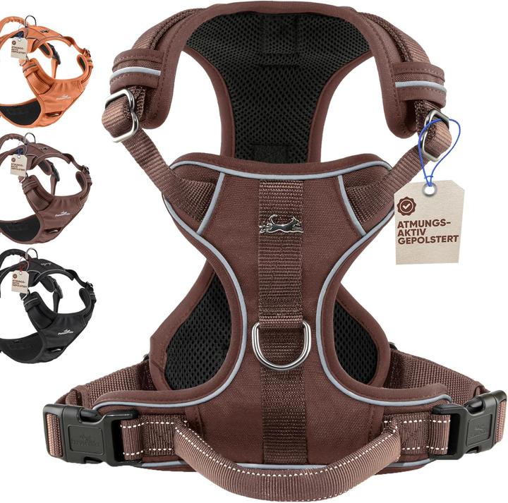 Actual product image Freudentier Hundegeschirr mit Griff, gepolstert & sicher (S, Dog)