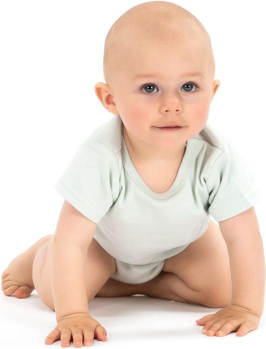 Produktbild La Loona LaLoona Baby-Bodys & Wickelbodys Baby Body Kurzarm OEKO-TEX® 6er Pack - Salbeigrün Grau (74, 80)