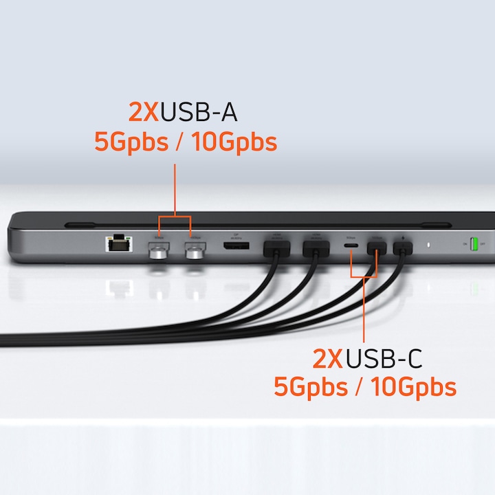 Actual product image Satechi Dual Dock Stand (USB-C, 9 Ports)