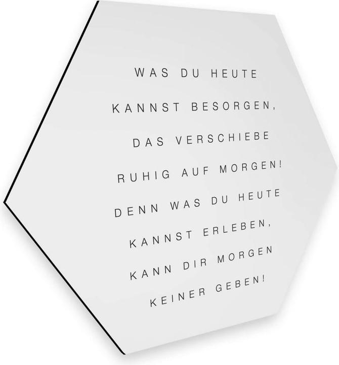 Produktbild Trenddeko Was du heute kannst besorgen... (75 x 65 cm)