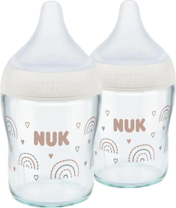 Actual product image NUK Babyflaschen Glas-Flasche 2er Pack Perfect Match 120 ml (120 ml)