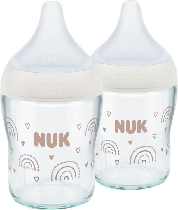 Produktbild NUK Babyflaschen Glas-Flasche 2er Pack Perfect Match 120 ml (120 ml)
