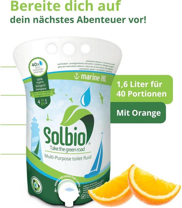 Actual product image Solbio Toilet Fluid Marine XL 1.6 L