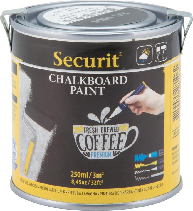 Produktbild Securit Kreidetafellack schwarz 250ml
