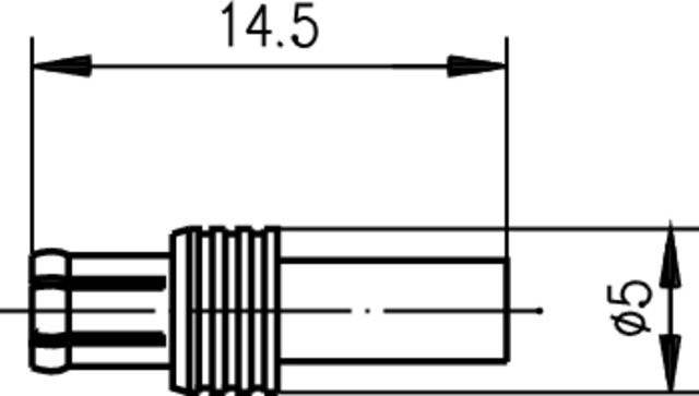 Produktbild Telegärtner MCX-Kabelstecker Crimp G08 crimp/crimp, C2120, G08 (RD-316), Gold (Standard)