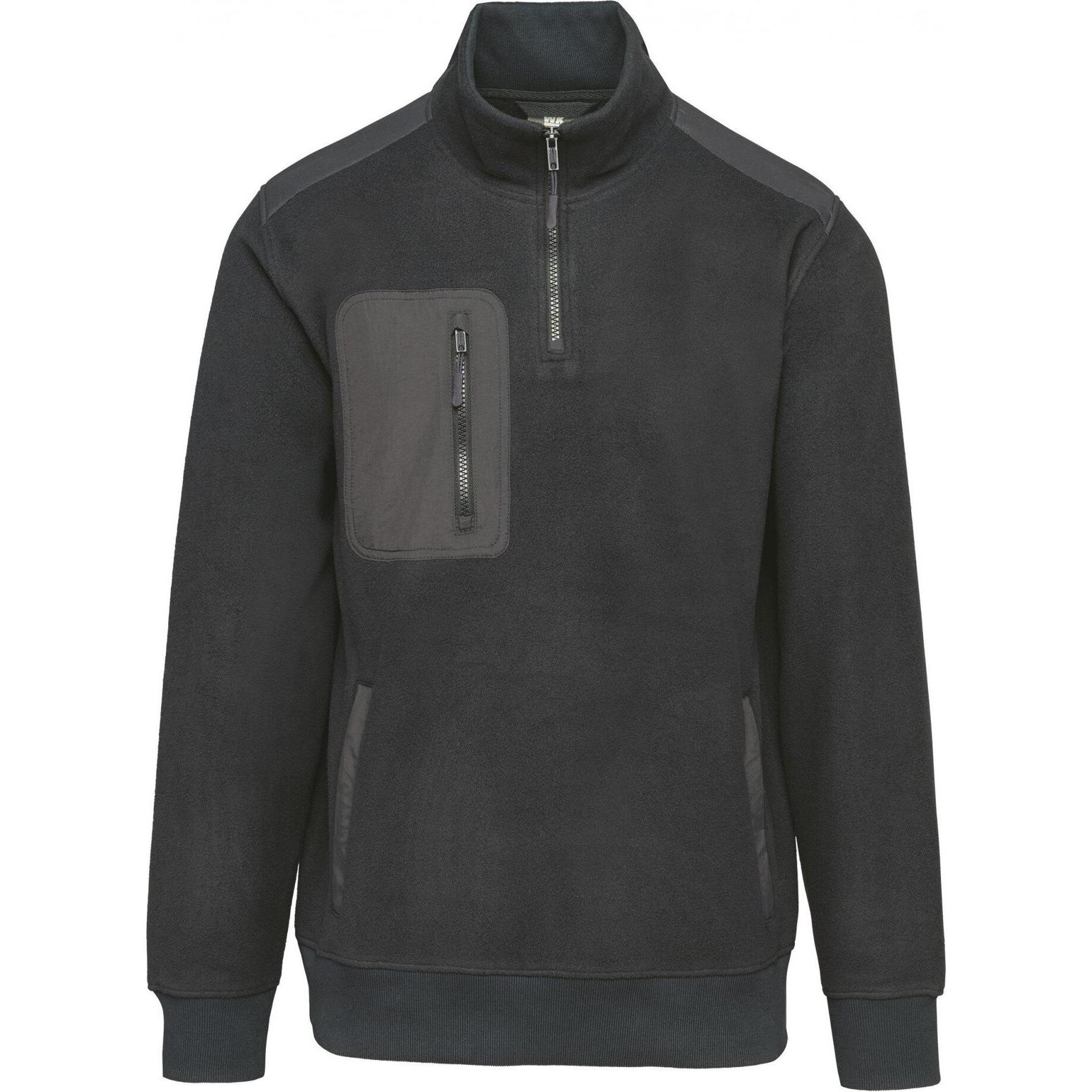 Kariban, Arbeitsjacke, Umweltfreundliches Fleece mit Reissverschlusskragen (S)