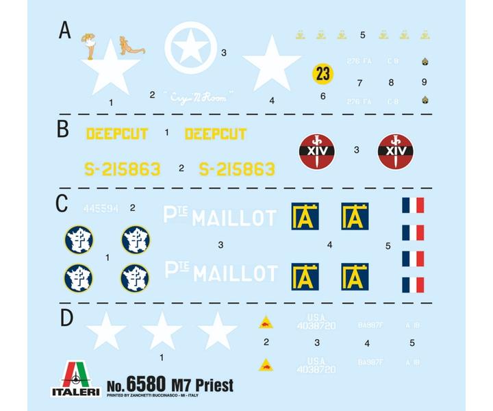 Immagine prodotto Italeri US M-7 Priest Howitzer Self-Prop
