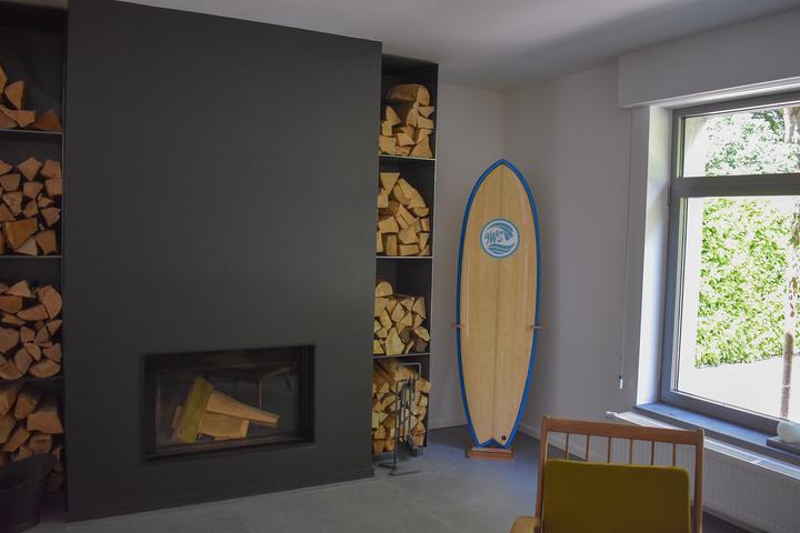 Actual product image 9WS support planche de surf en bois