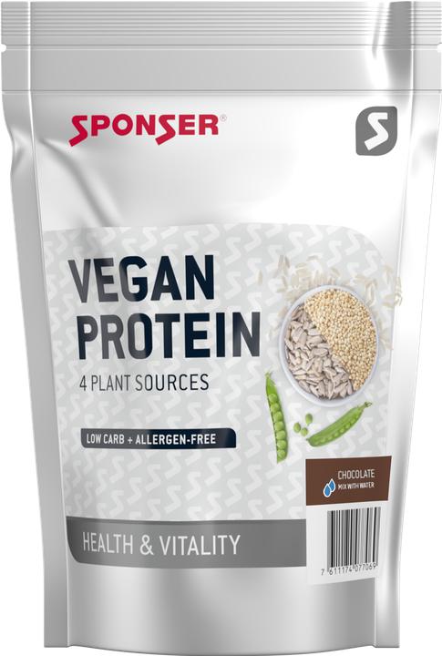 Produktbild Sponser Vegan Protein (480 g, 1x, Schokolade)