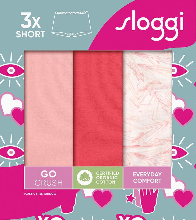 Immagine prodotto Sloggi Langer Boxer Blue GO Crush (M, confezione da 3)