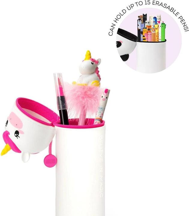 Actual product image Legami Federmäppchen 2-in-1 aus Silikon - Kawaii - Einhorn