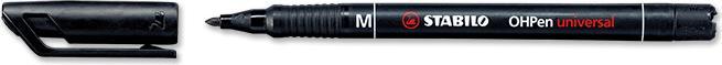 Actual product image STABILO OHPen universal foil pen permanent (Black, 1 x)
