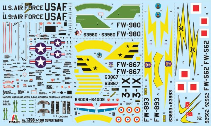Produktbild Italeri F-100F SUPER SABRE