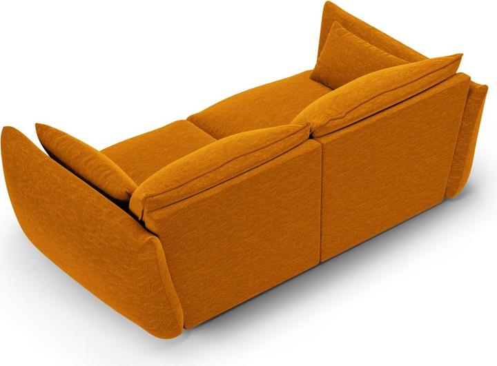 Actual product image Maison Heritage Sofa, "Clau", 2 Seats, Yellow, 180x110x85 Made in Europe (3-seater)