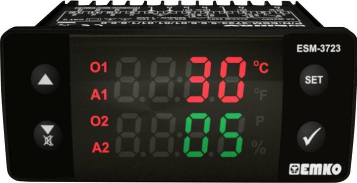 Produktbild Emko ESM-3723.5.6.6.0.1/01.01/1.6.6.0 2-Punkt und PID Regler Temperaturregler