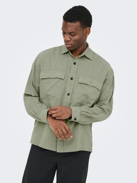 Immagine prodotto Only & Sons ONSCAIDEN Leinen Overshirt Overshirt (M)
