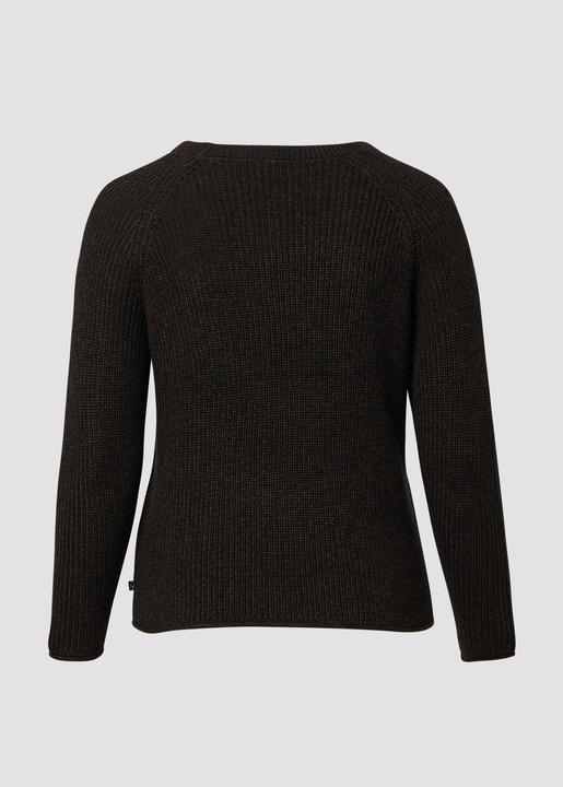 Produktbild S.Oliver Strickpullover Melierter Strickpullover mit Raglanärmeln (46)