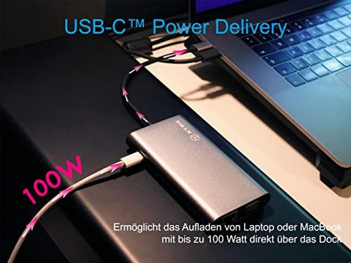 Image du produit Icy Box IB-DK4040-CPD - USB Type-C mini Dock PD (USB-C, 10 Ports)