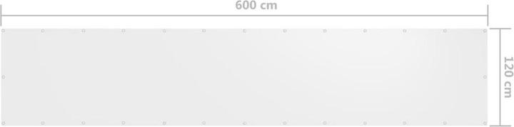 Actual product image vidaXL Balkon-Sichtschutz 100 % Polyester-Oxford (800 cm)