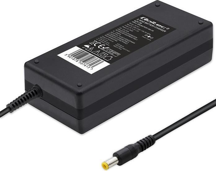Actual product image Qoltec Ładowarka do baterii roweru elektrycznego 36V | 42V | 2A | 5.5*2.5 (E-bike charger)