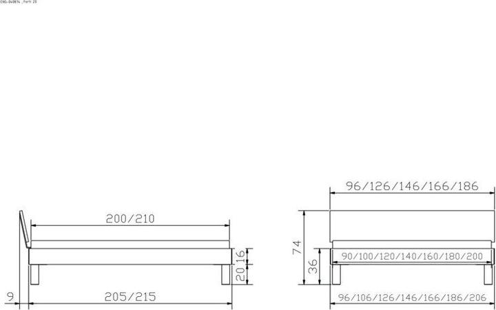 Actual product image Hasena Forti (180 x 200 cm)