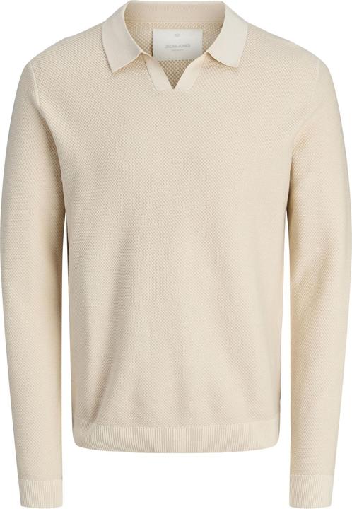 Actual product image Jack & Jones Jprblaeaston Knit Split Neck Ls Sn (M)