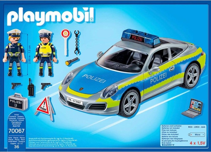Produktbild Playmobil Porsche 911 Carrera 4S Polizei (70067, Playmobil Porsche)