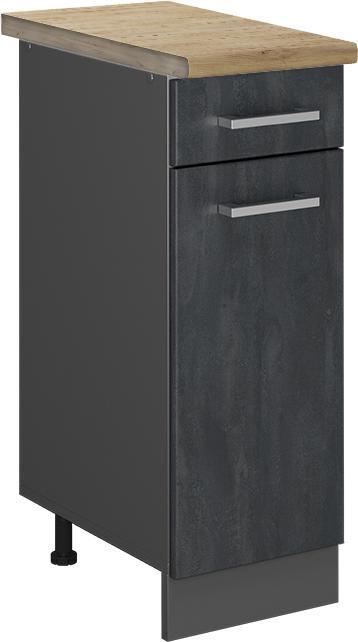 Anthrazit, Goldkraft Eiche, Schwarz, Schwarz Beton