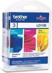 Actual product image Brother LC1100RBWBP - Yellow, Cyan, Magenta - Original (C, M, Y)
