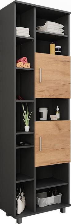 Produktbild Vicco Hochschrank Ilias, Anthrazit/Goldkraft Eiche, 60.2 x 190 cm