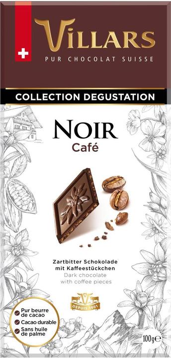 Villars café noir au chocolat (112 g)