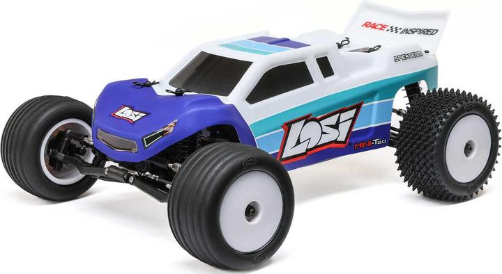 Losi Mini-T 2.0 V2 1/18 2WD Stadium Truck Brushless RTR Blau (RTR Ready-to-Run)