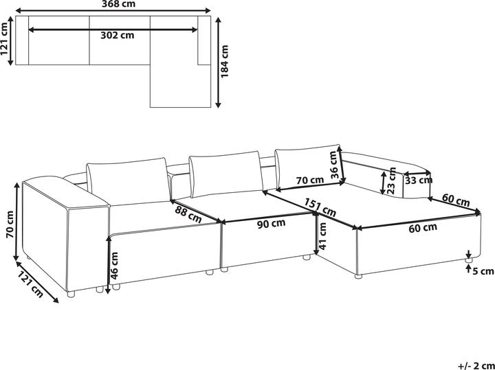 Produktbild Beliani Brande (Ecksofa)
