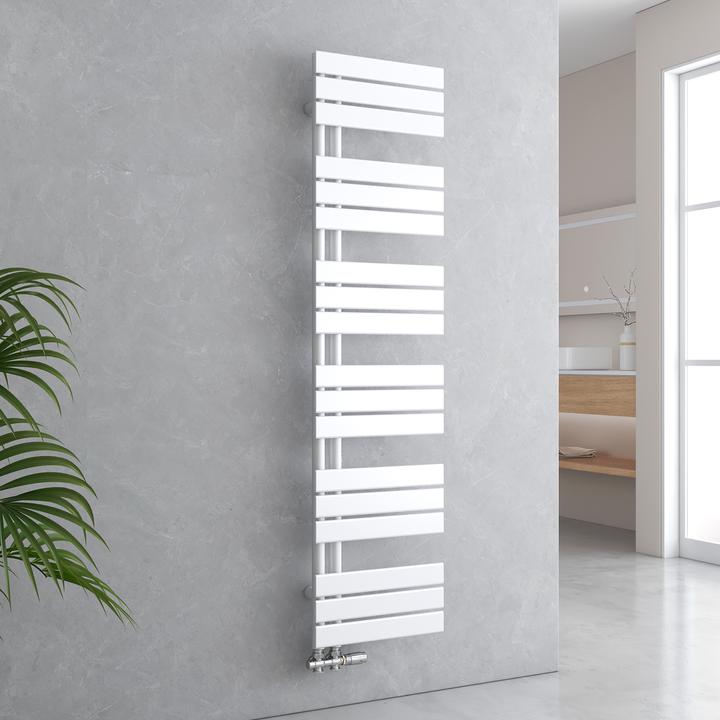 Actual product image Emke Bathroom Radiator Towel Rail Adjustable Temperature Control 160x40cm White 684W
