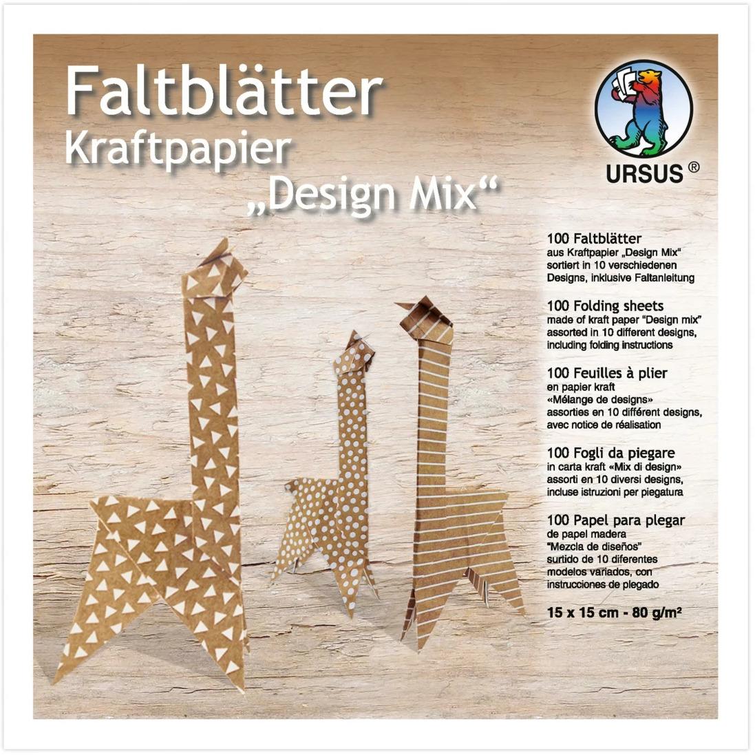 Ursus, Bastelpapier, Bastelpapier 100 Stück, Braun (80 g/m², 100 x)