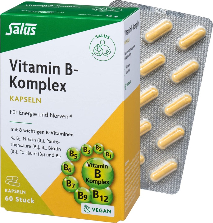 Image du produit Salus Complexe de vitamines B caps (60 pièce(s), Capsules, 52 g)