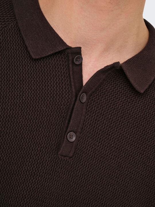 Actual product image Only & Sons ONSJAMES Gestricktes Poloshirt Polo (S)