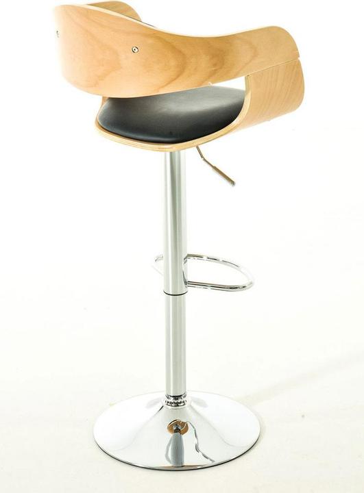 Actual product image CLP Kingston bar stool, natural/black